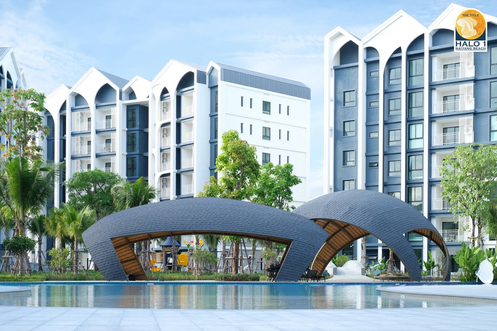 The Title Halo 1 — building façades